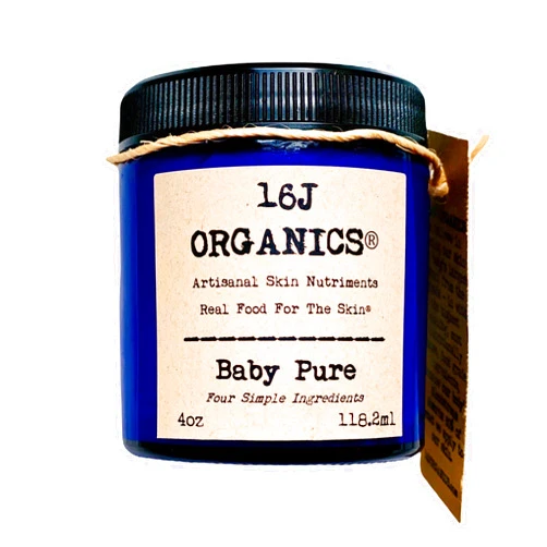 16J Organics Baby Pure - Body Butter Cream Moisturizer- Delicate Sensitive Skin Healing Relief Therapy Ointment- Handcrafted With Just Four 100% Natural Organic Non-toxic Food-Grade Ingredients
