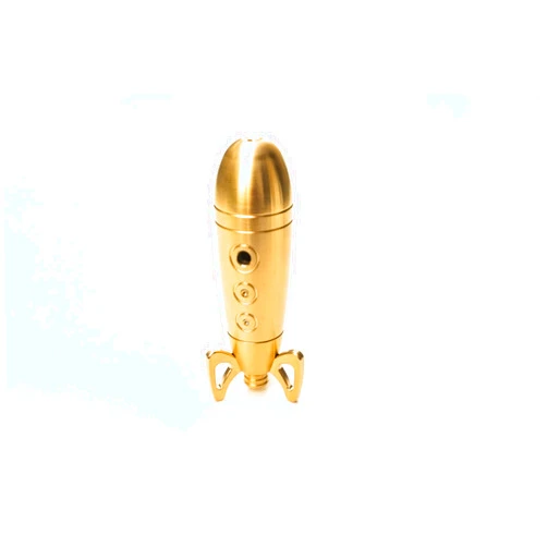 PunchbowlPipes Brass Rocket 2.0 - Most Unique and All Brass 5.2oz of Precisely Machined Brass, Made in Hawaii