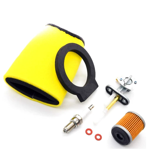 NAKAO 1YW- 14451-00-00 Air Filter Compatible with Yamaha Timberwolf 250 Big Bear 350 Moto-4 250 350 Kodiak 400 YFM350FW Bia Bear 350 4x4 1987-1999 with Fuel Gas Tank Switch Valve, by NAKAO