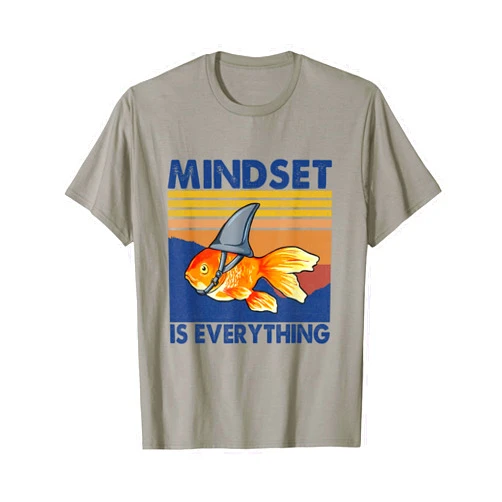 Everything is Mindset Shark Fin Goldfish Vintage T-Shirt