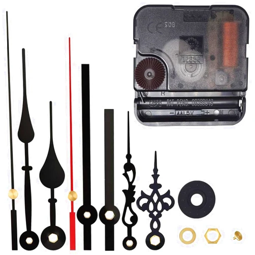 EMOON High Torque 12888 Clock Movement Mechanism with 3 Pairs of Hands, Silent Sweep Quartz Clock Motor Kit for Clock Repair DIY Replacement