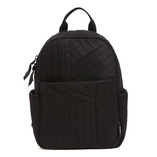 Vera Bradley Women's Cotton Small Backpack, True Black, One Size