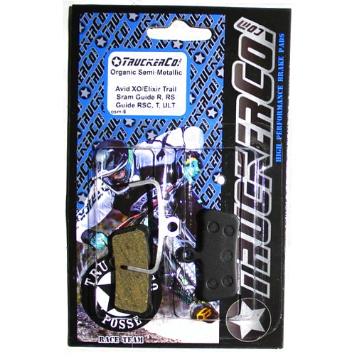 Truckerco Organic Semi-Metallic disc Brake Pads Compatible with Sram Avid Elixir Trail X0 Trail Elixir 7/9 Trail, Guide, Guide R/RS/RSC, G2 R/RS/RSC XOTR-M, XOTR-O, XOTR-O-AL