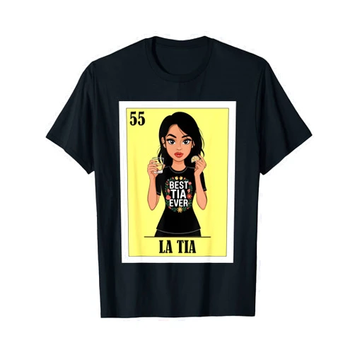 Funny Mexican Designs for Family Funny Mexican Design for Aunt - La Tia T-Shirt