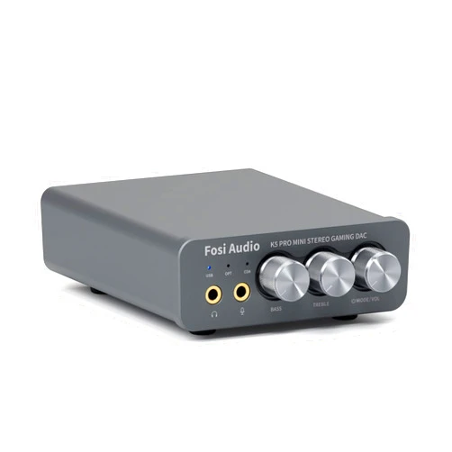 Fosi Audio K5 Pro Gaming DAC Headphone Amplifier Mini Hi-Fi Stereo Digital-to-Analog Audio Converter USB Type C/Optical/Coaxial to RCA/3.5MM AUX for PS5/PC/MAC/Computer