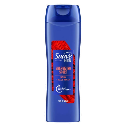 Suave Men Body Wash for Everyday Use Sport Fragrance Body Wash and Shower Gel 15 oz