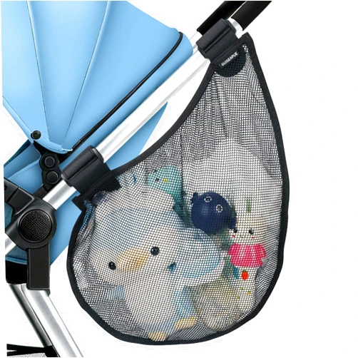Guiseapue Baby Side Sling Stroller Cargo Net: Universal Stroller Organizer Attachment for Storage, Mesh Bag Storage Caddy, Stroller Accessories Fits for Uppababy MINU, Butterfly, YOYO, Nuna