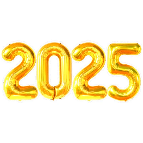 KatchOn, Giant 42 Inch Gold 2025 Balloons Number - New Years Decorations 2025 | Foil 2025 Balloon Numbers for 2025 New Years Eve Party Supplies | Happy New Year Decorations 2025 | NYE Decorations 2025