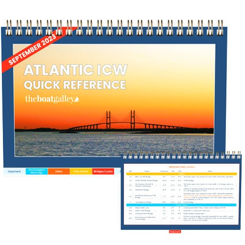 The Boat Galley Atlantic ICW Cruising Guide - Easy-to-Use Quick Reference for Boating & Sailing the Intracoastal Waterway - Stow It in the Cockpit with All Your Boating Must Haves - 100% Waterproof