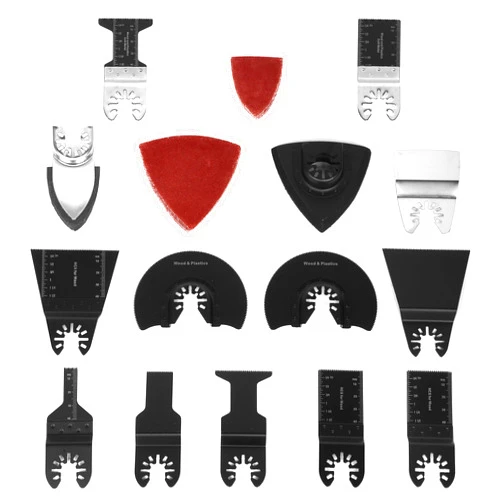 WEN MTB014 34-Piece Oscillating Multi-Tool Accessory Set with HCS Blades, Bi-Metal Blades, Sanders, and Scraper