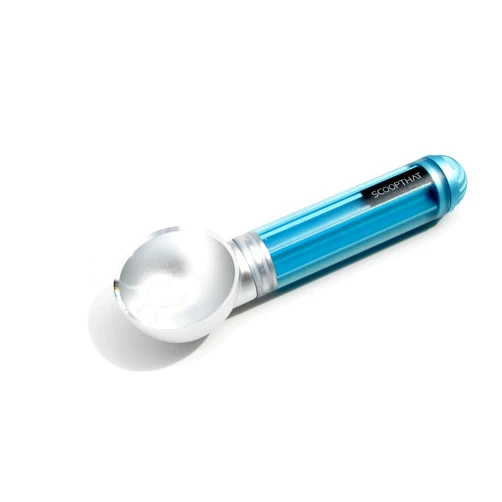 THAT INVENTIONS ScoopTHAT Radii Warming Ice Cream Scoop, Silver/Blue