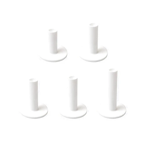 AUEAR, 5 Pack Golf Rubber Tees Holder for Practice and Driving Range Mats (White)