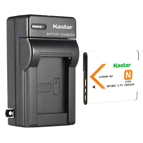 Kastar NP-BN1 Battery + AC Wall Charger Replacement for Sony DSC-W800 DSC-W830 DSC-WX100 DSC-WX150 DSC-WX200 DSC-WX220 DSC-WX30 DSC-WX5 DSC-WX50 DSC-WX60 DSC-WX7 DSC-WX70 DSC-WX80 DSC-WX9