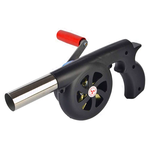 Sunglow Outdoor Cooking BBQ Fan Air Blower，Hand Crank Blowers， Barbecue Fire Bellows for Picnic Camping Stove Accessories