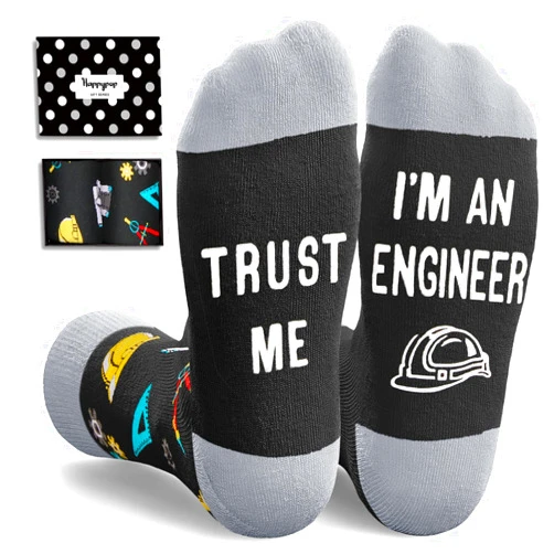 HAPPYPOP Funny Gifts for Women Men - Mechanic Photography Bus Driver Engineer Plumber Sock
