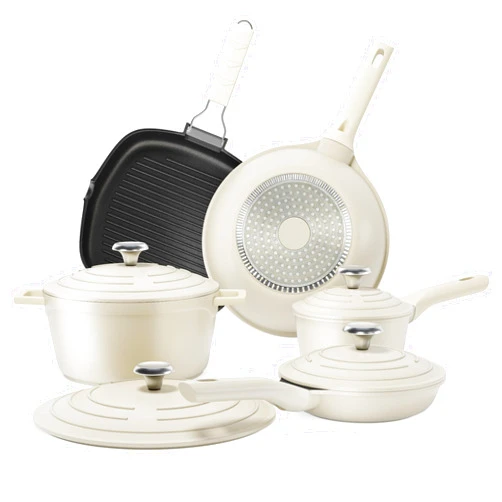 Wodillo Pots and Pans Set Nonstick, 9 Pieces Cookware Sets, Non Stick Kitchen Induction Cooking Set with PFOS & PFOA Free Frying Pans, Saucepan, Saute Pan, Casserole & Square Grill Pan