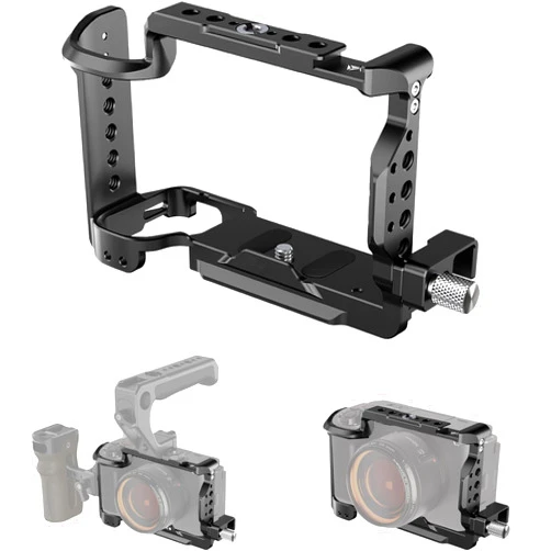 AiknowFoto ZV-E1 Camera Cage,Full Camera Cage,Aluminum Video Rig Shooting Frame for Sony ZV-E1 Camera Cage,Built-in NATO Slider,HDMI Cable Clamp,and Multiple Threaded Holes