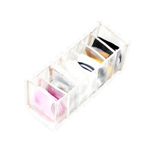 ZYYYWW Storage Boxex, Underwear Bra Organizer Storage Box Drawer Closet Organizers Divider Boxes for Underwear Scarves Socks Bra (Color : Dark Gray)