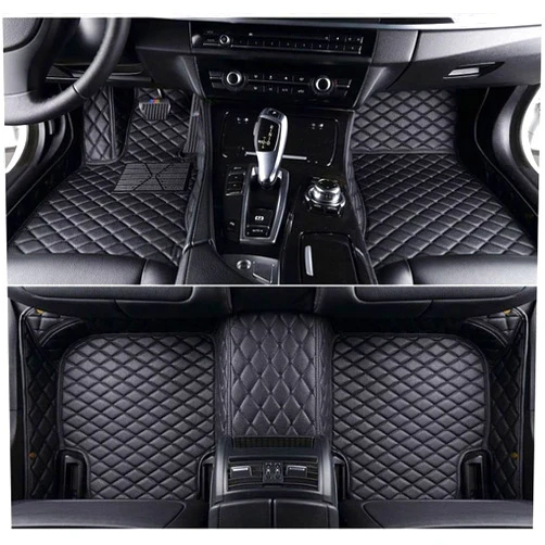 NYMCAR Custom Luxury Floor Car Floor Mats Compatible with Mercedes Benz All Models 1998-2023 (Black)