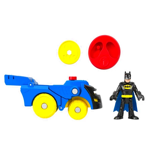 Fisher-Price DC Super Friends Fisher-Price Imaginext Batman Toy Head Shifters Batmobile & Figure Set for Preschool Pretend Play Kids Ages 3+ Years