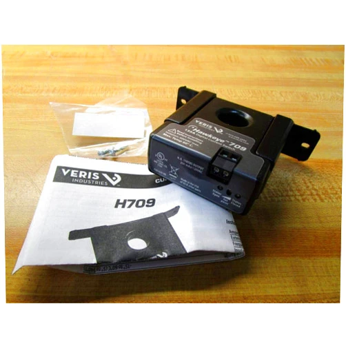 Veris Current Switch,Solid-Core,Adj,N.O,120V, H709