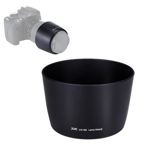 JJC Reversible Lens Hood Shade Protector for Canon EF 75-300mm f/4-5.6 III USM & EF-S 55-250mm f/4-5.6 is II Lens Replaces ET-60 On Canon EOS 5D Mark IV III 7D 6D Mark II 90D 80D 77D Rebel T8i T7i T7 SL3