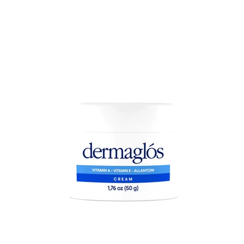 Dermaglós Cream Moisturizer, Advanced skin hydration with extra Vitamin A, Vitamin E, Allantoin - Enhances Skin´s Natural Vitality, Protective and Regenerating Formula For all Skin Types 1.76 oz