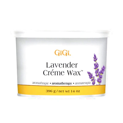 GiGi Lavender Creme Hair Removal Soft Wax, Gentle and Soothing, Extra Sensitive Skin, 14 oz, 1-pc
