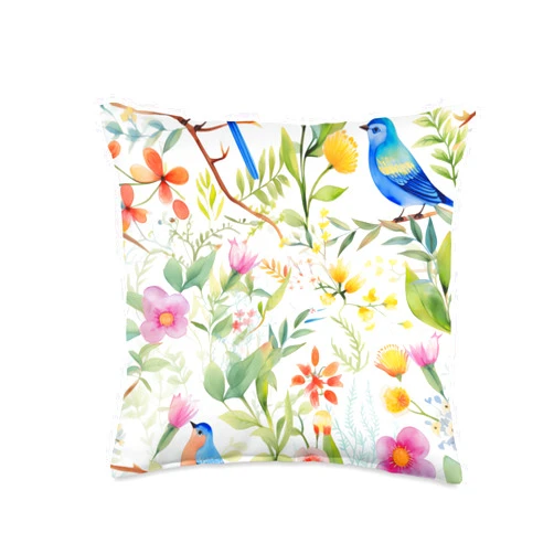 Oeiras Design Studio Enchanting Blooms Throw Pillow, 16x16, Multicolor