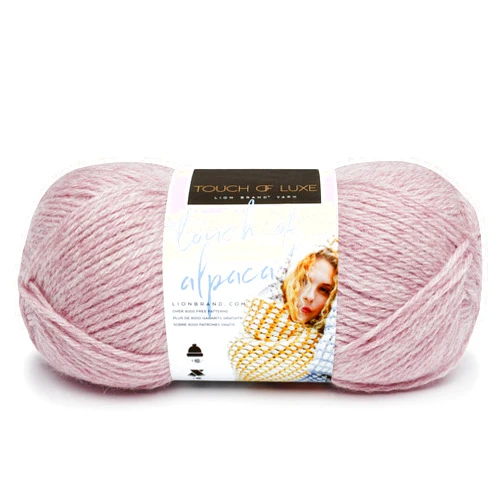 Lion Brand Yarn (1 Skein) Touch of Alpaca Yarn, Blush