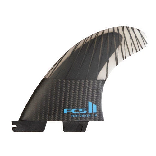 FCS II Performer PC Carbon Tranquil Blue Tri Fins