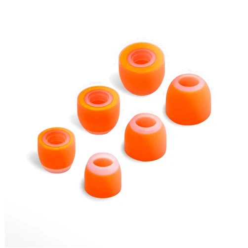 SYMBIO W New Improved Ear Tips Hybrid Design: Soft Memory Foam Core & Silicone Outside. Comfortable Fit, Longer Life - 3 Pairs (X-Small/Small/Medium)