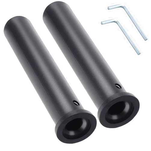 Dzotmyn Hanaiette Lakkzoom Olympic Adapter Sleeve 8 inch,Converts 1 inch Standard Weight Plate Posts to 2 inch Olympic Weight Plate Posts,Heavy Duty Nylon and Removable end Cap 2PCS