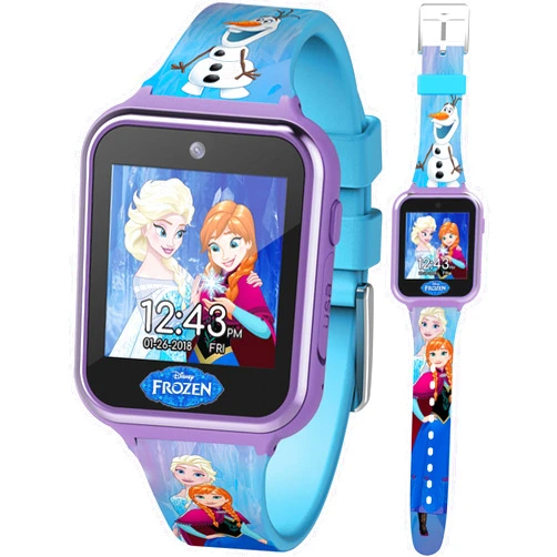Accutime Kids Disney Frozen Smart Watch with Camera for Kids and Toddlers - Interactive Smartwatch for Boys & Girls with Games, Voice Recorder, Calculator, Pedometer, Alarm, Stopwatch