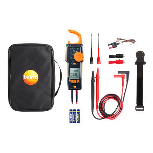 testo 770-3 Set – Multimeter for Electrical Testing – Amp Meter TRMS Measurement – HVAC Clamp Meter for Voltage up to 1000 V - AC/DC Clamp Meter with Bluetooth