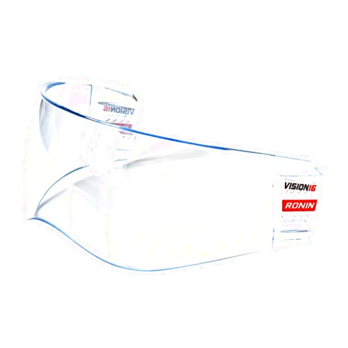 Hockeyninja Ronin X Hockey Visor with Anti Fog and Anti Scratch Coating - Impact Resistant - Universal Helmet Fit with Premium Mounting Hardware Included - CE Certified