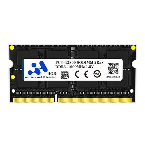 Arshray DDR3 RAM 4GB Single SODIMM Memory DDR3 1600MHz (PC3-12800) 204PIN CL11 1.5V Non ECC Unbuffered Compatible with AMD and Intel Laptop Notebook Memory RAM Module Upgrade