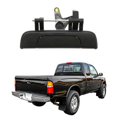 Gledewen Tailgate Door Handle, Compatible with 1995-2004 Toyota Tacoma Pickup, Exterior Rear Textured, Replace# 6909035010 TO1915102 Tail gate Outside Liftgate Lock Latch