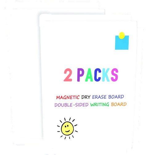 Utron 2 PCS Magnetic Small White Board Dry Erase Double-Sided Writing, Small Dry Erase Board 8”x11”, Portable Hangable Mini Whiteboard Small Whiteboard for Wall, Mini Dry Erase Board for Kids Students
