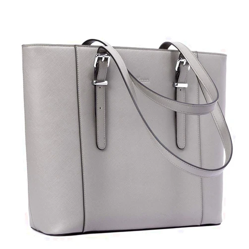 BROMEN Women Briefcase 15.6 inch Laptop Tote Bag Vintage Leather Handbags Shoulder Work Purses