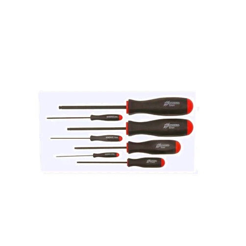 Bondhus 10687 Set of 7 Balldriver Screwdrivers, ProGuard Finish, sizes 1.27-5mm