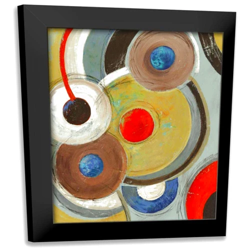 ArtDirect - PI Studio 15x17 Black Modern Framed Art Print Titled: Orbis of Tones