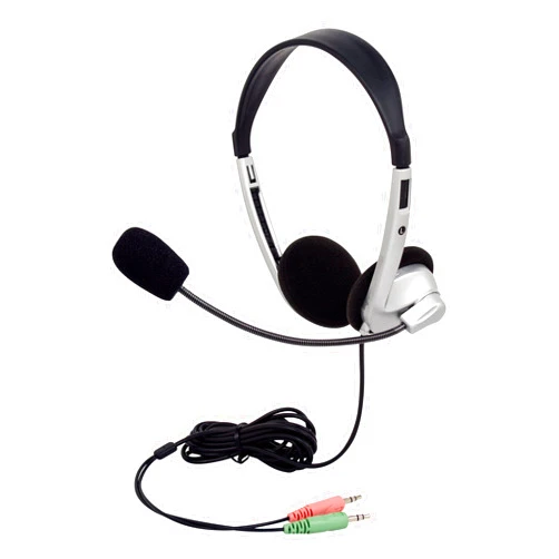 Egghead EGG-IAG-1007-SO-10 Stereo School Headphones W/Boom Microphone, black (Pack of 10)