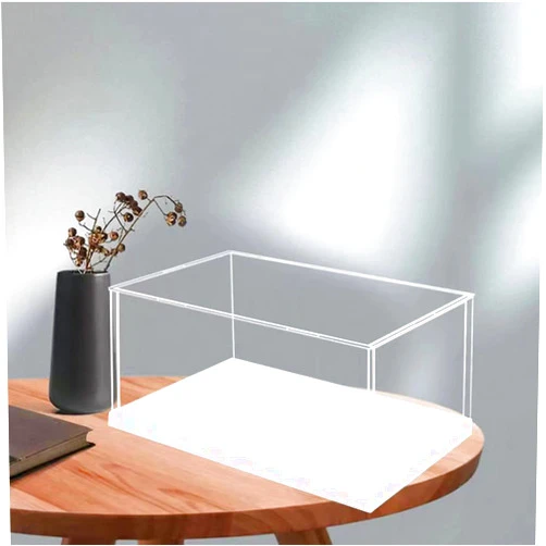 CieCian Openable Clear Acrylic Display Case Box ，Versatile Collectibles Display Dustproof Showcase with Thickening Base，for Display Action Figures Home Storage Organizing Toys (22x13x12inch/55X33X30cm)