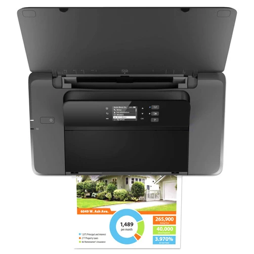 HP OfficeJet 200 Portable Printer with Wireless & Mobile Printing, Works with Alexa (CZ993A) ,Black