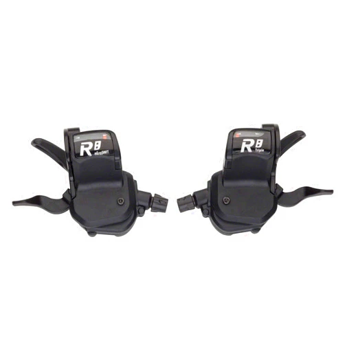 microSHIFT R758 3 x 8-Speed Flat Bar Road Shifter Set Shimano Compatible