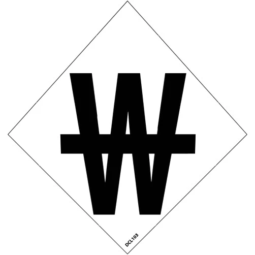 NMC DCL103 National Marker NFPA Label Symbol, Use No Water, 3 Inch (5/Pk), Ps Vinyl (Pack of 5)