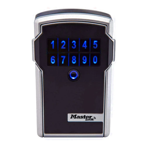 Master Lock Digital Lock Box for Keys with Code, Electronic Wall Mount Key Safe with Bluetooth Connection to iOS/Android App and Sharable Keypad Codes, 3-1/4 Inches Wide, ‎5441EC
