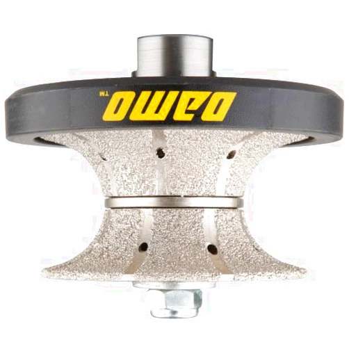 DAMO V50 2 inch Full Bullnose Diamond Hand Profiler Router Bit Profile Wheel with 5/8-11 Thread for Granite Concrete Marble Countertop Edge