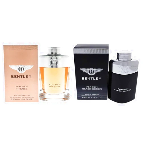 BENTLEY for Men Eau de Parfum Spray Bundle - Intense 3.4oz and Black Edition 3.4oz